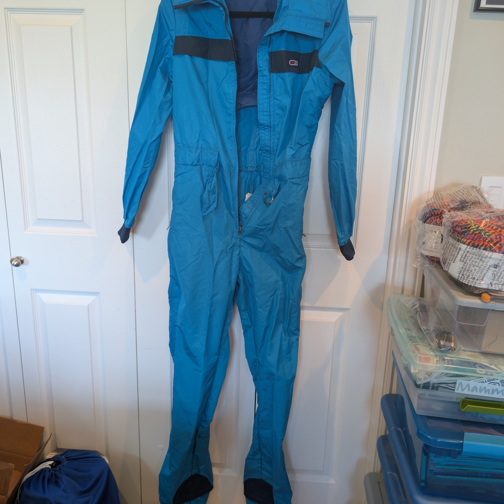 CB Sports Women's Blue One-Piece Ski Suit - Unbranded